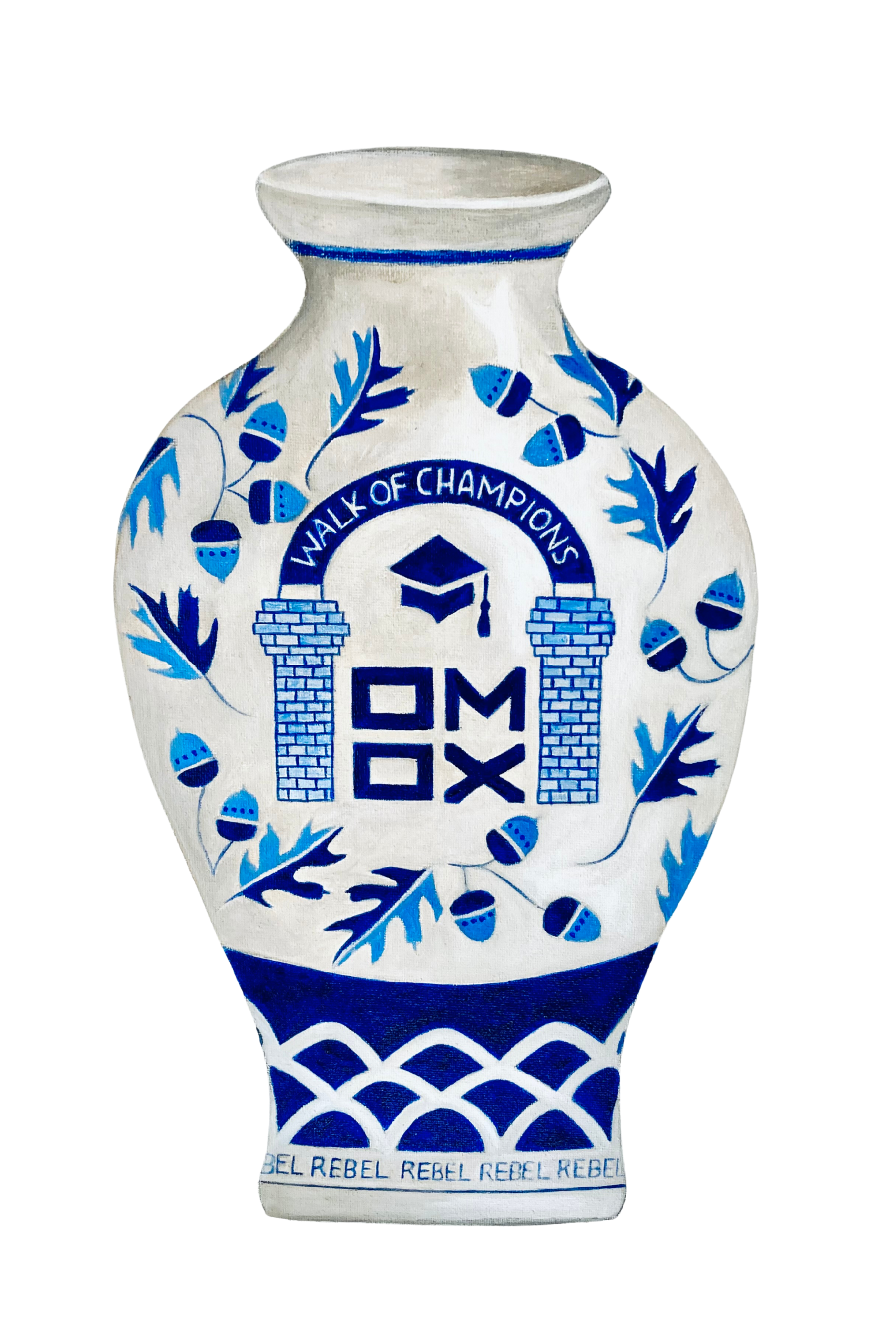 Ole Miss Walk of Champions Vase