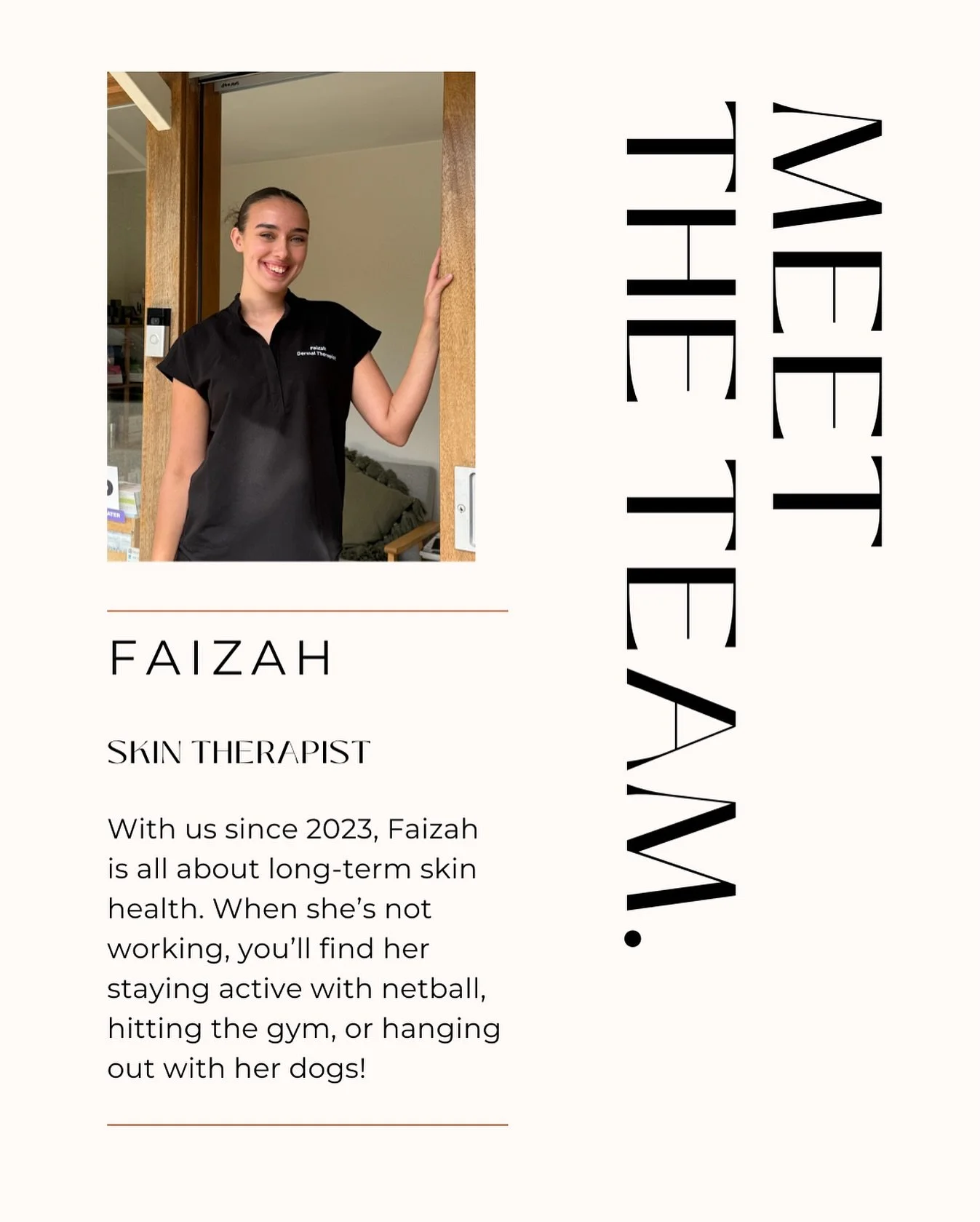 Meet Faizah, our highly qualified Skin Therapist. She&rsquo;s here to support you with all your skin needs. Book your personalised consultation with Faizah today!