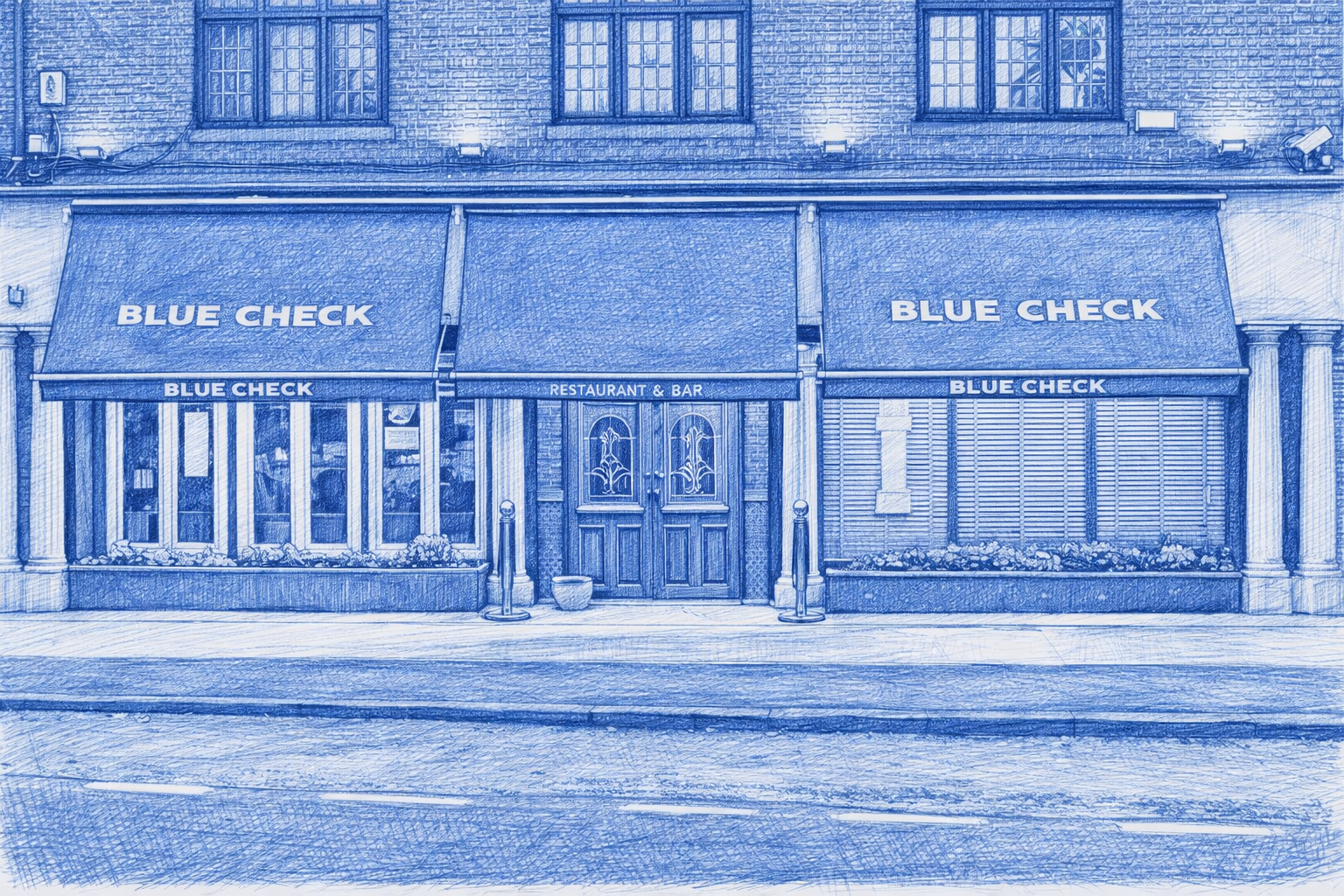Summer Lunch at the Blue Check