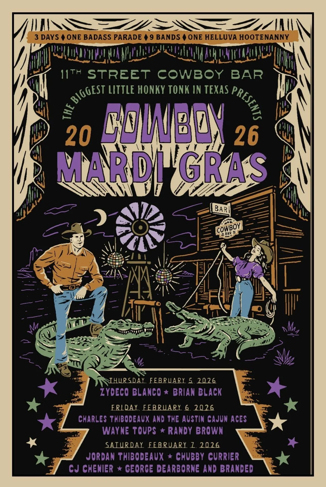 Cowboy Mardi Gras
