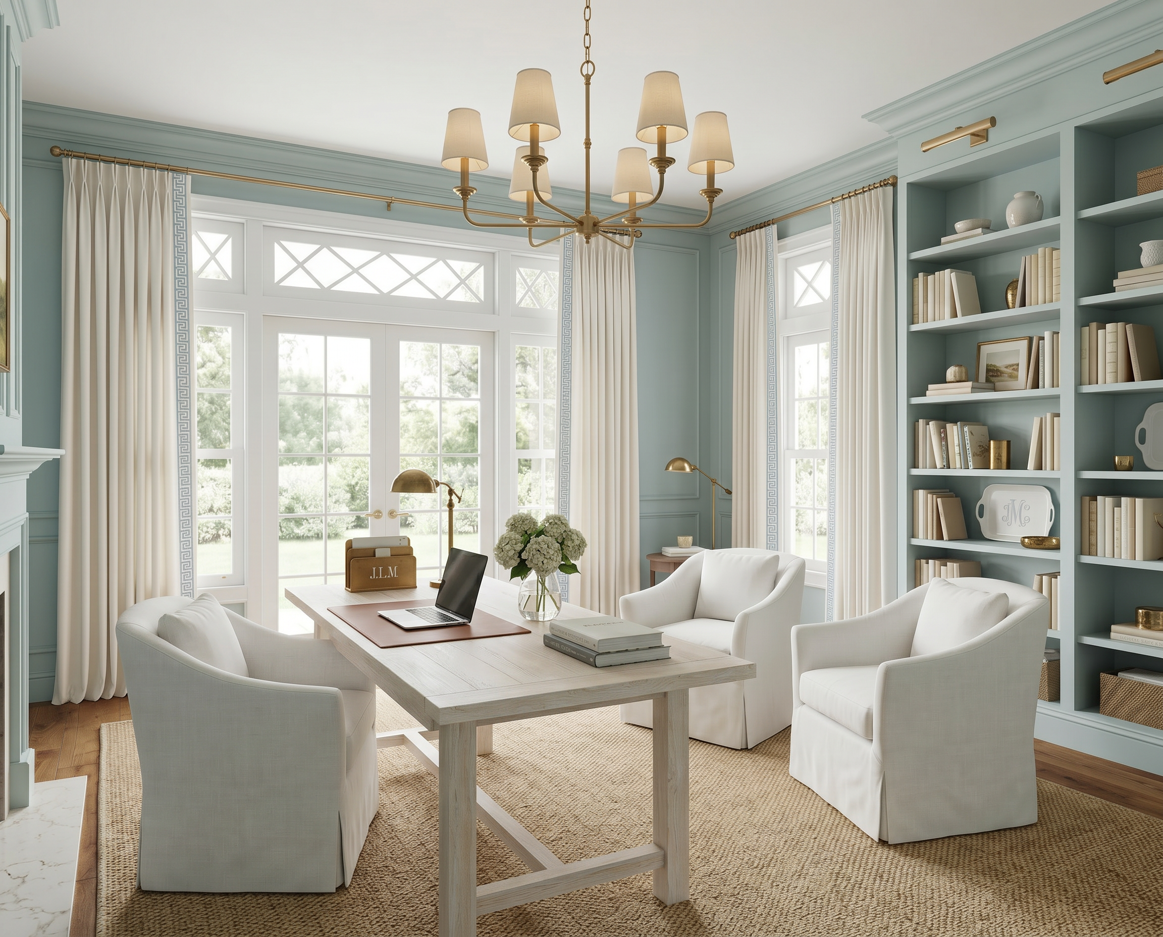 A Coastal &amp; Calm Home Office You’ll Love 