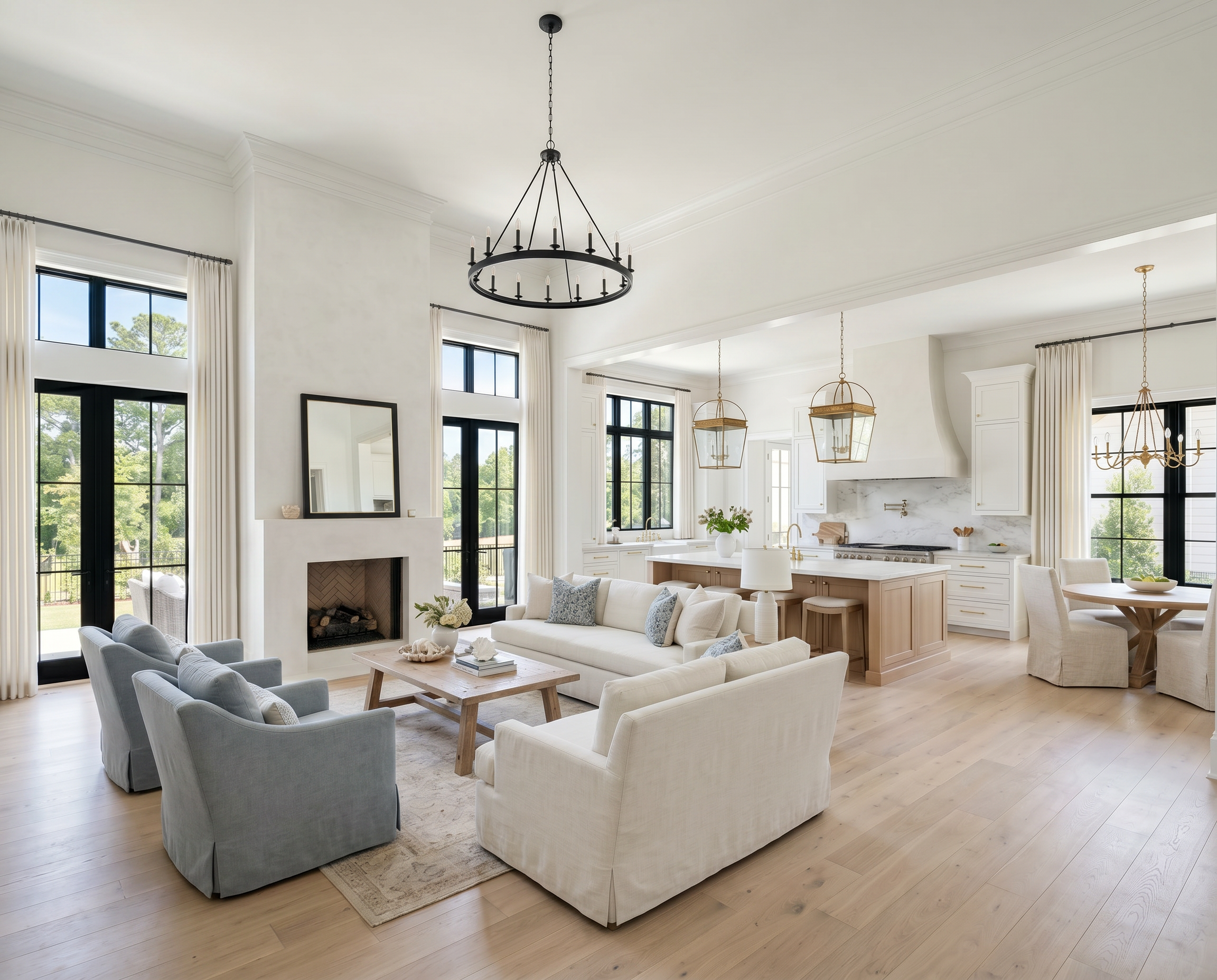 A Bright Open-Concept Living Room That Still Feels Cozy