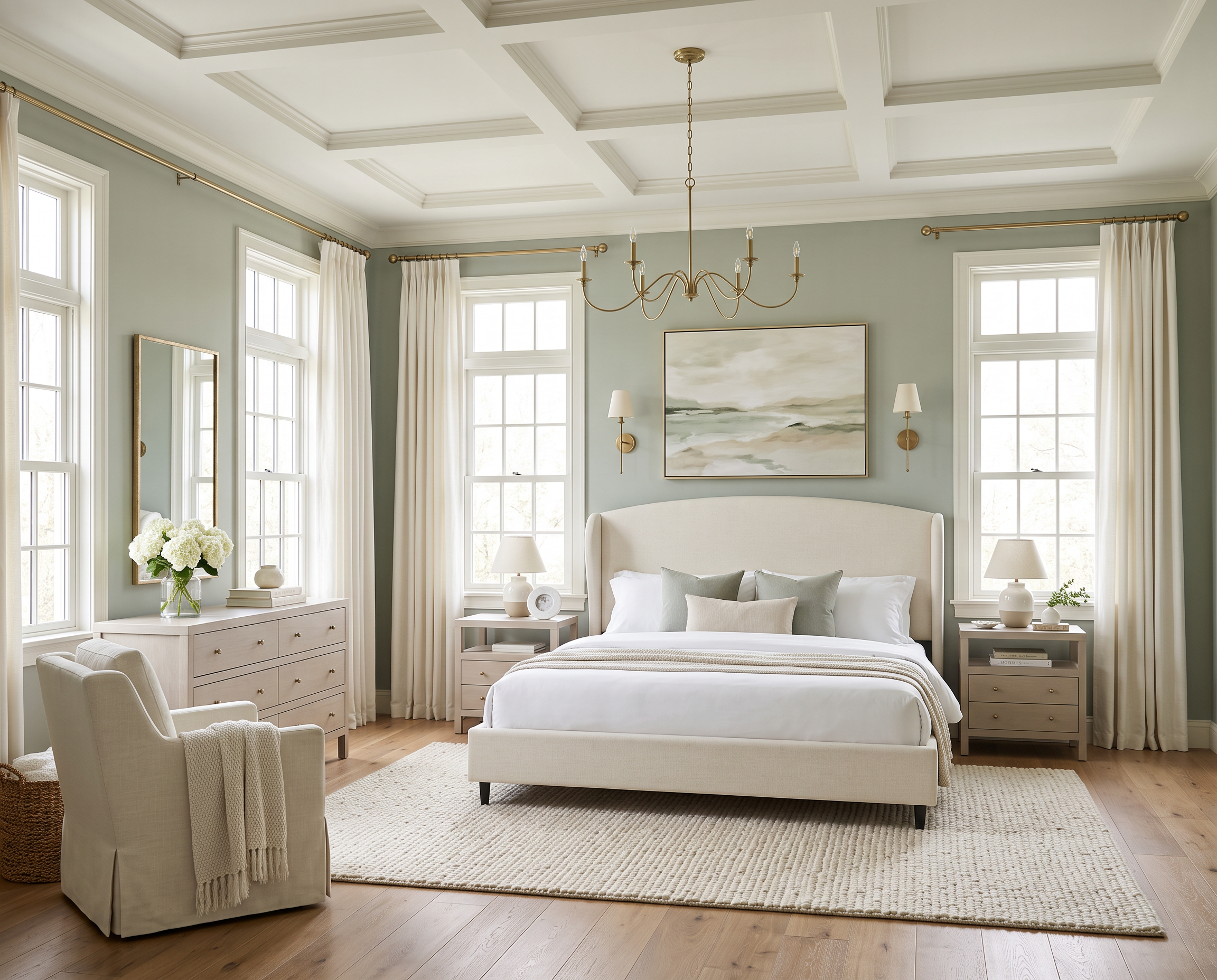 Sage Green Bedroom : Fully Sourced 