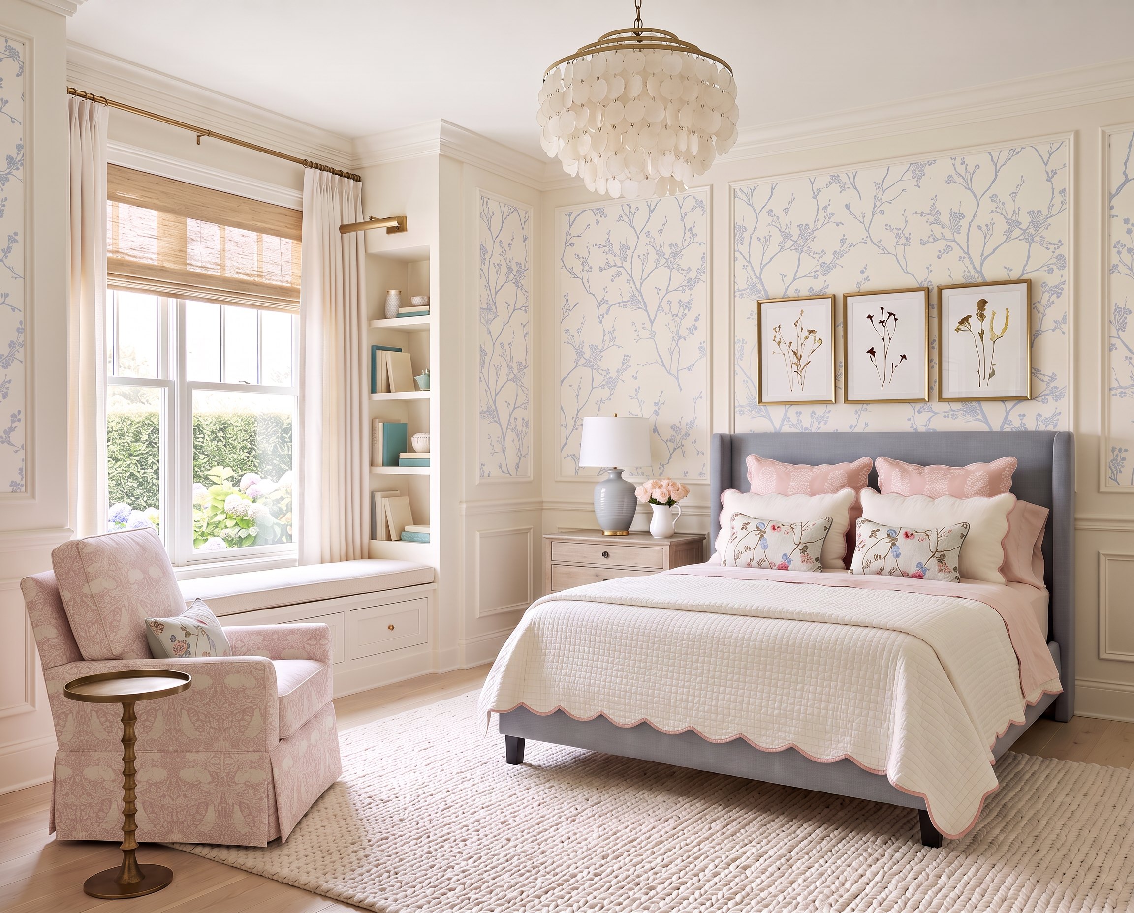 Girls Room with a Window Seat