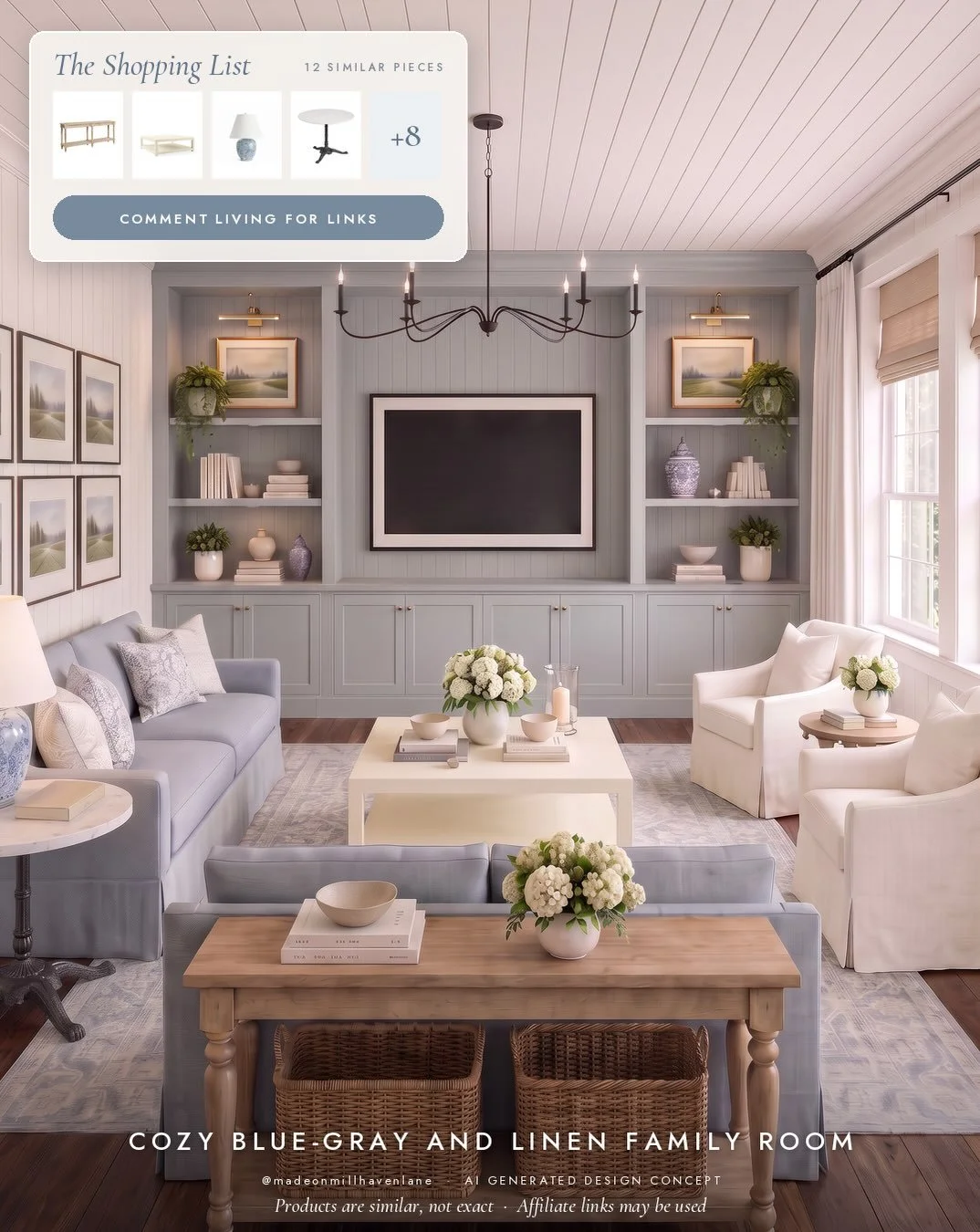 New construction and open-concept living are wonderful, but that&rsquo;s not always the floor plan you&rsquo;re working with! And honestly, I love the challenge of making a more traditional, enclosed living room feel fresh, bright, and inviting.

Com