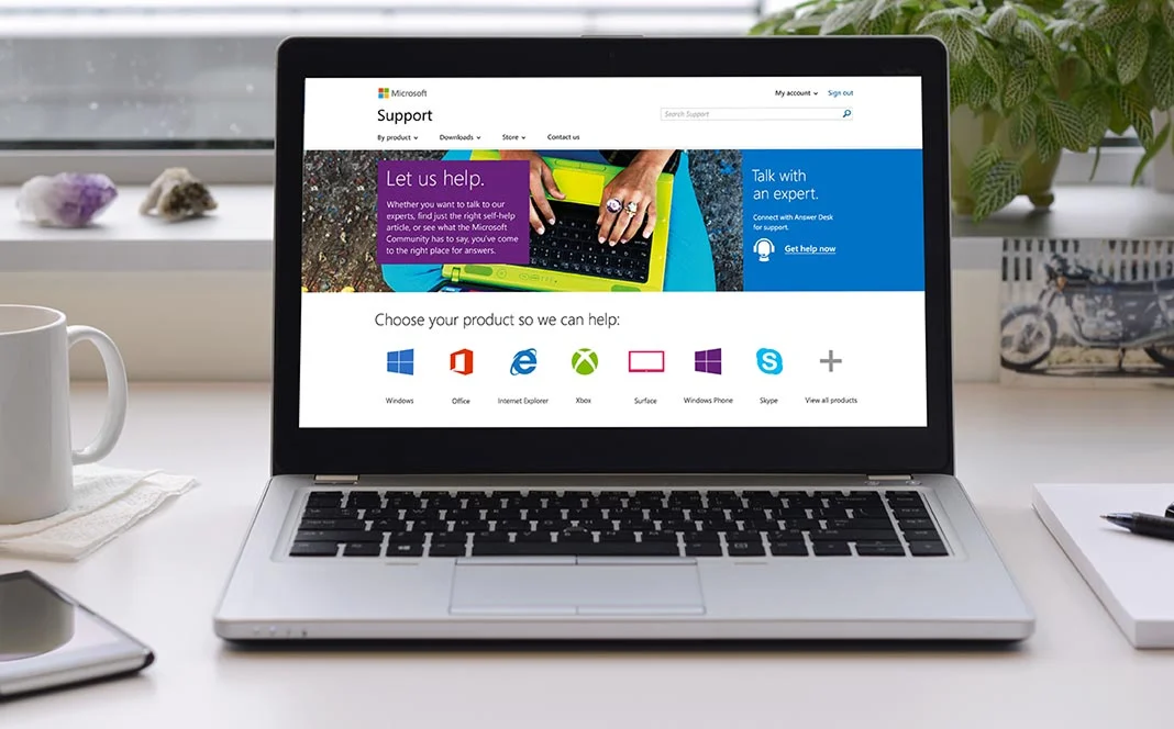 SMC home screen on laptop