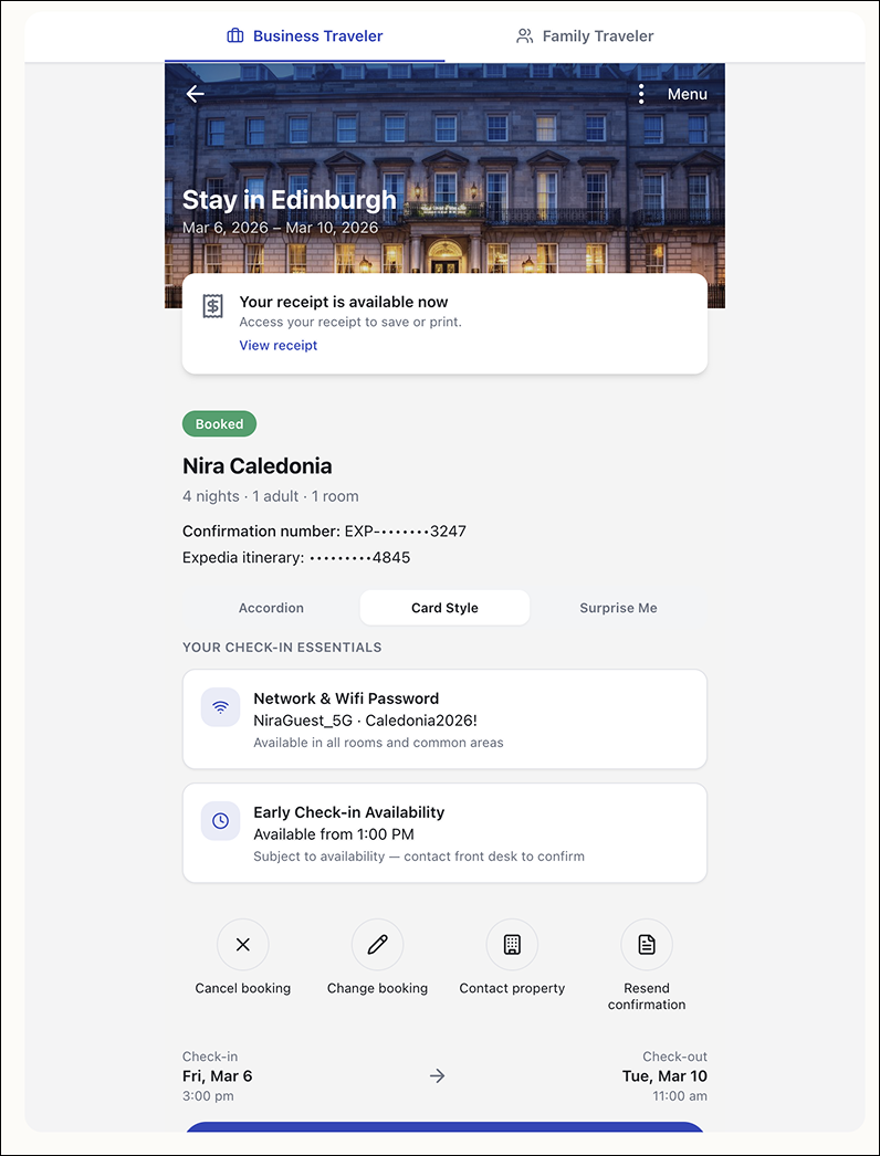 Card style variant screenshot
