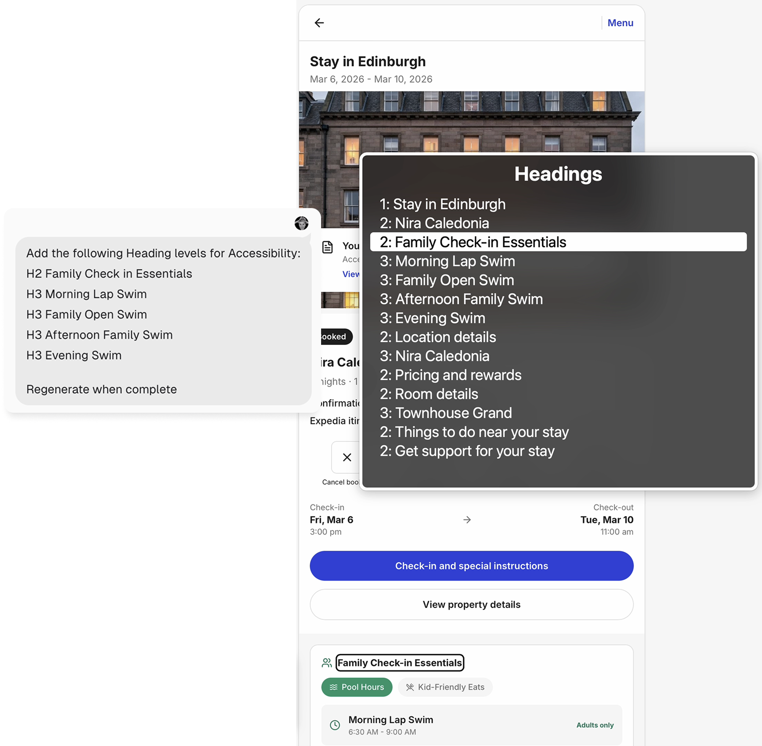 screen with rotor menus and prompt overlayed