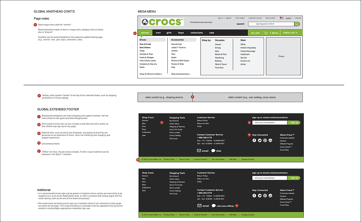 crocs product detail wireframe 2