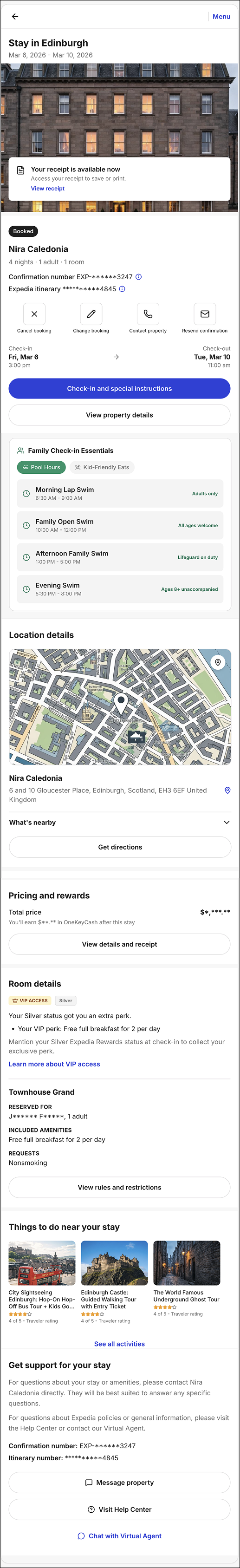 starting screen for experiment