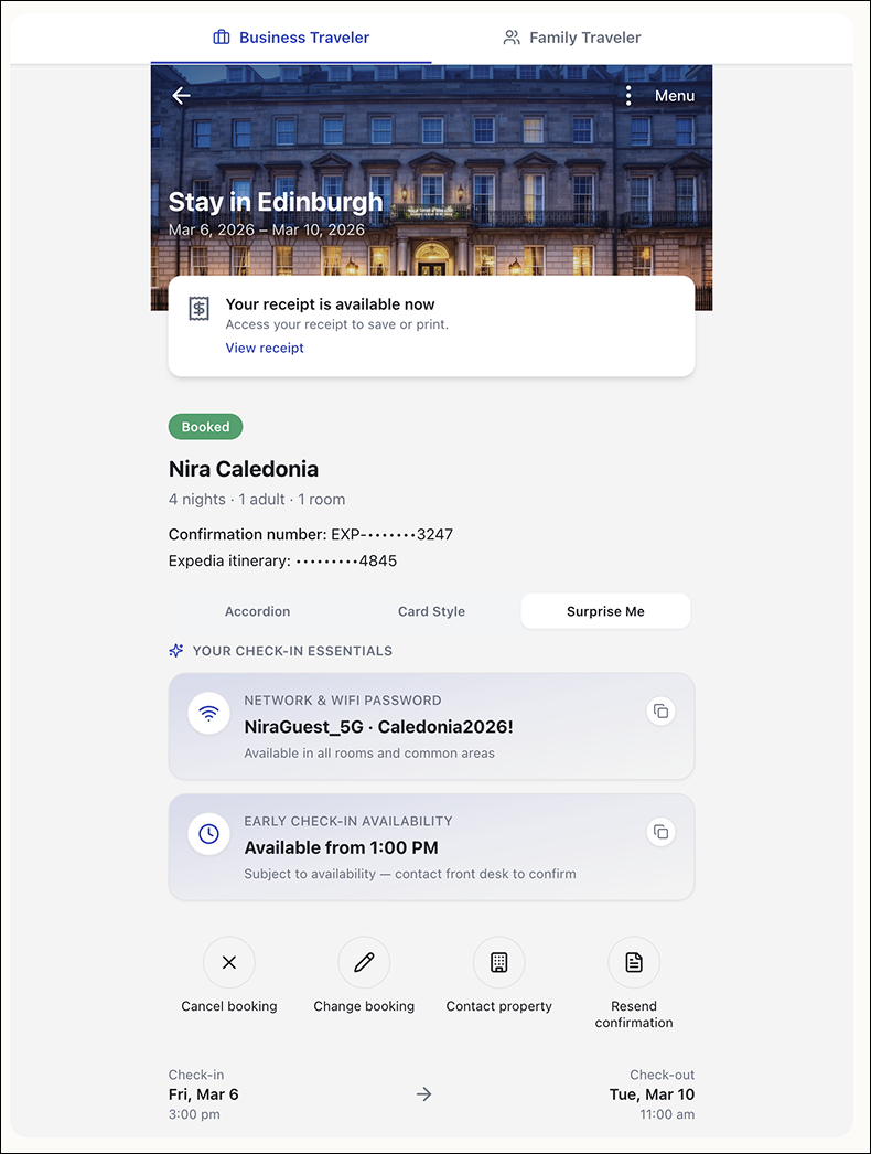 Surprise me variant screenshot
