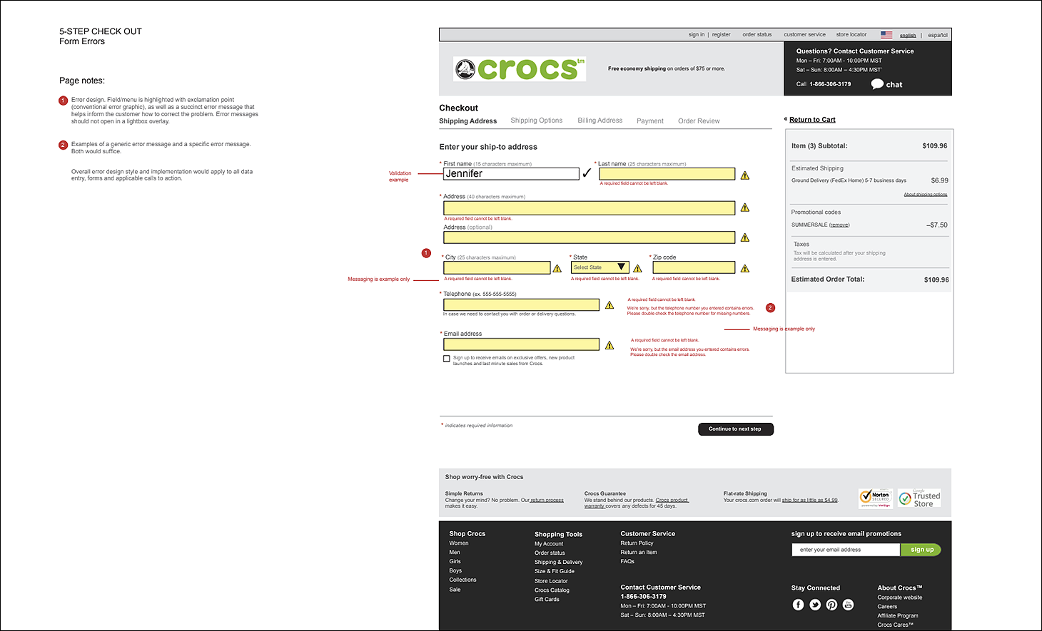 crocs cart wireframe 5