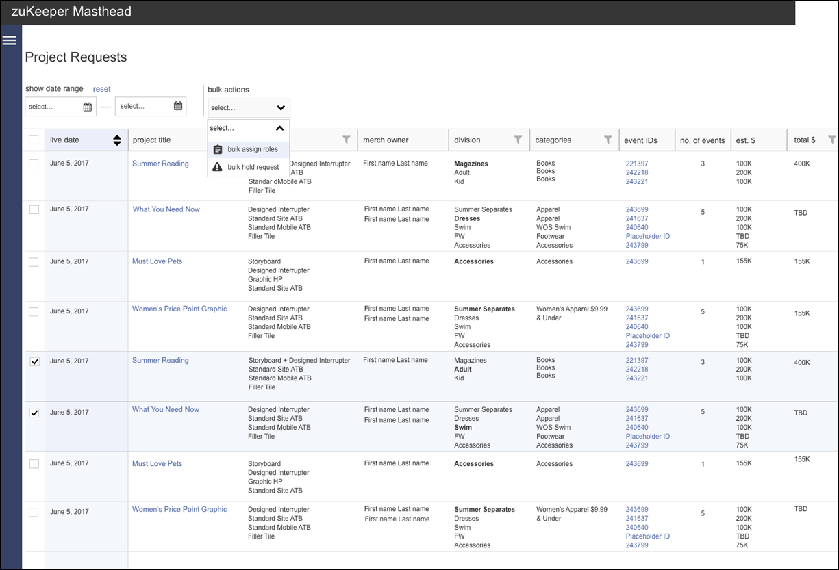 SET workflow interface comp 3