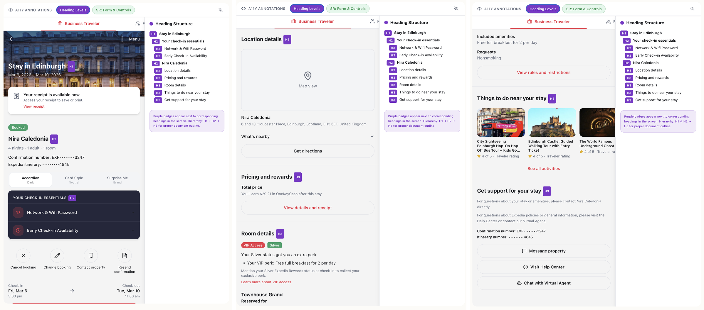 wcag headings screenshot