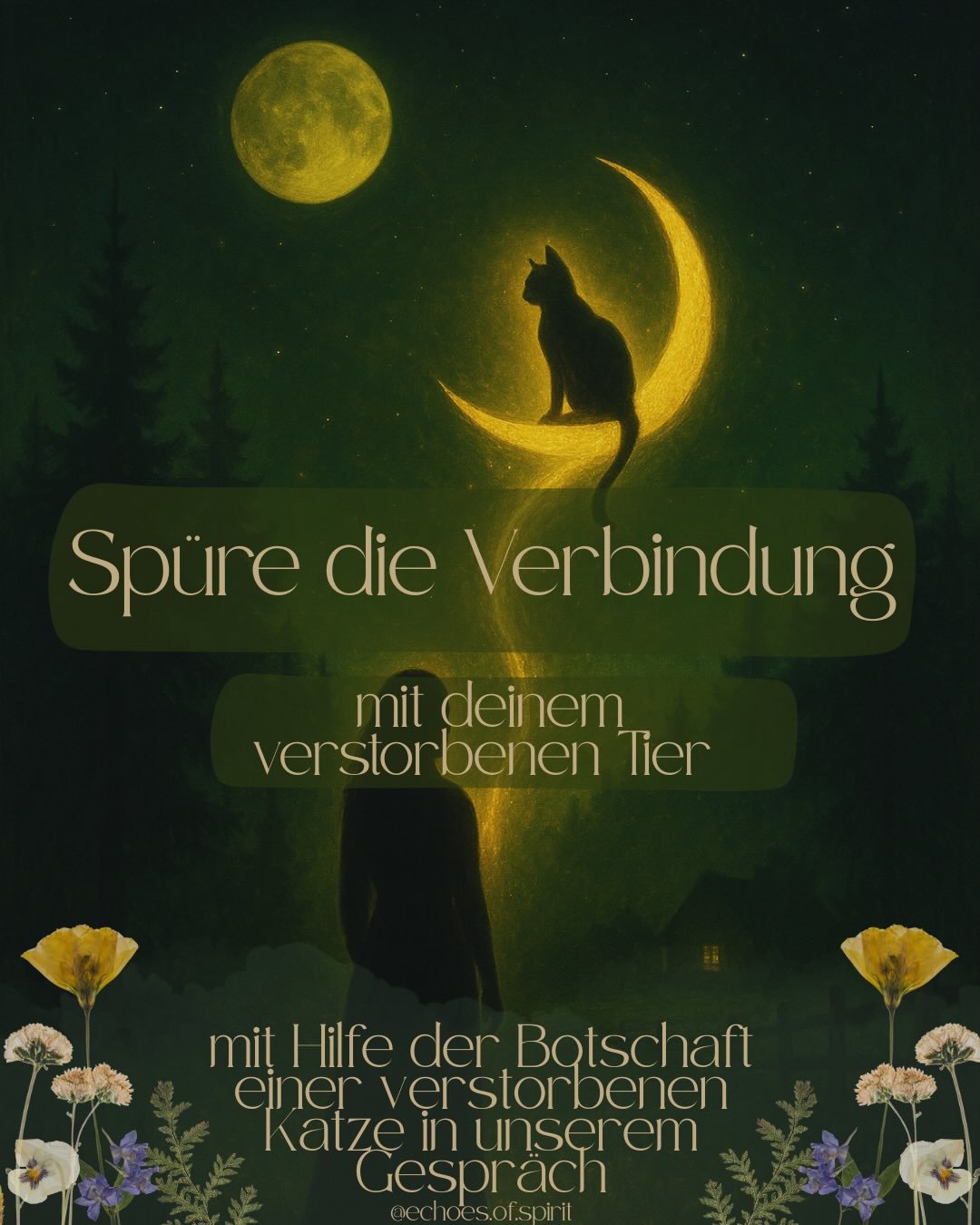 In einer Tierkommunikation mit einer verstorbenen Katze zeigte sie mir eine &Uuml;bung, mit welcher ihr Mensch immer wieder in die aktive Verbindung mit ihr gehen kann, wenn sie vermisst wird. ❤️&zwj;🩹

Klar und deutlich zeigte sie mir dieses golden