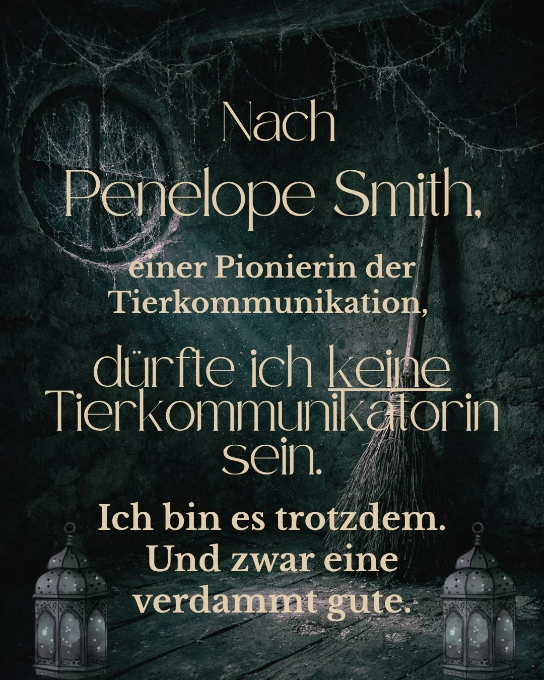 Es gibt S&auml;tze, die sich einfach festsetzen. Oft sind es jene, die uns Eigenschaften zu- oder absprechen. 

Dieser hier hat mich schon ein Weilchen begleitet. Nicht weil ich ihm geglaubt habe, sondern eher weil ich wei&szlig;, wie viele es tun. D