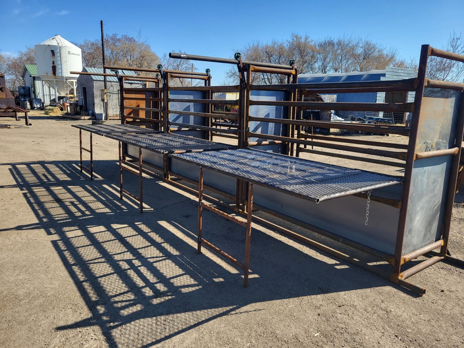 Custom fabricated rodeo equipment, bucking chutes for horses and bulls.