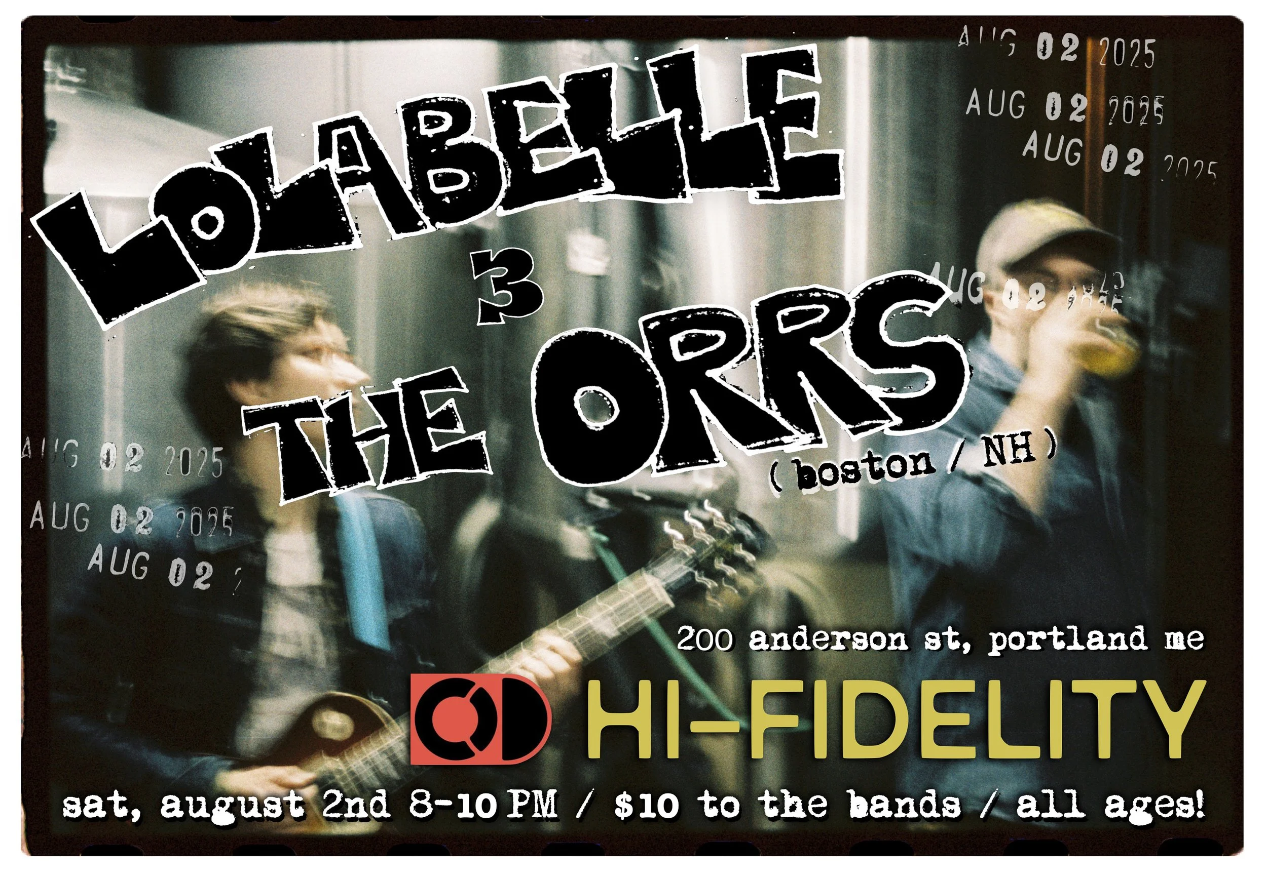 8.2.25, Hi-Fidelity Brewing, Portland ME / poster by Caroline Homer