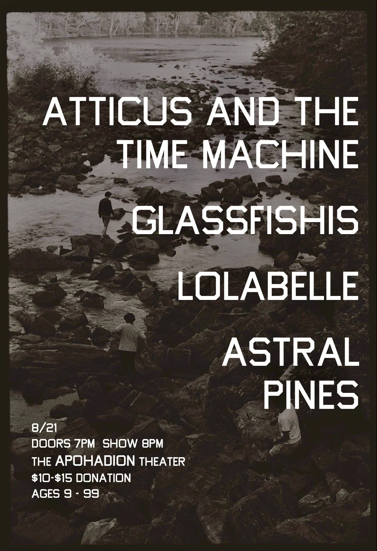 8.21.25, The Apohadion Theater, Portland ME / poster by Gene Gill