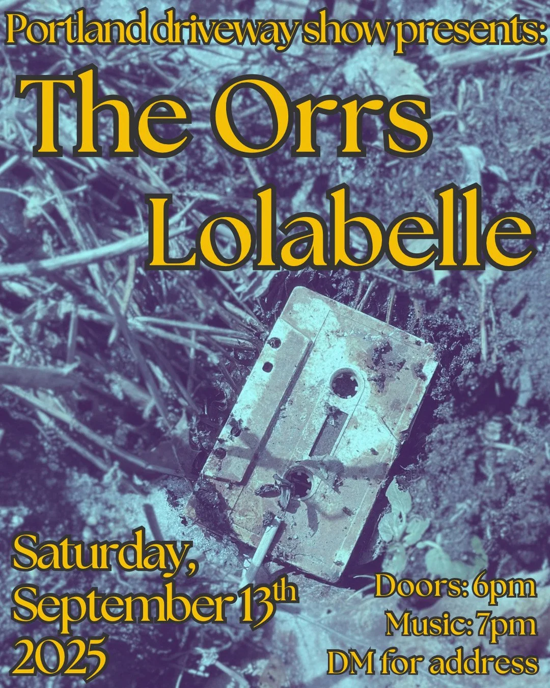 9.13.25, Erin & Reed's driveway, Brunswick ME / poster by Reed