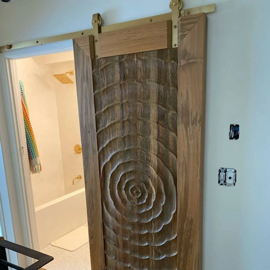 Custom Repurposed Teak Barn Door