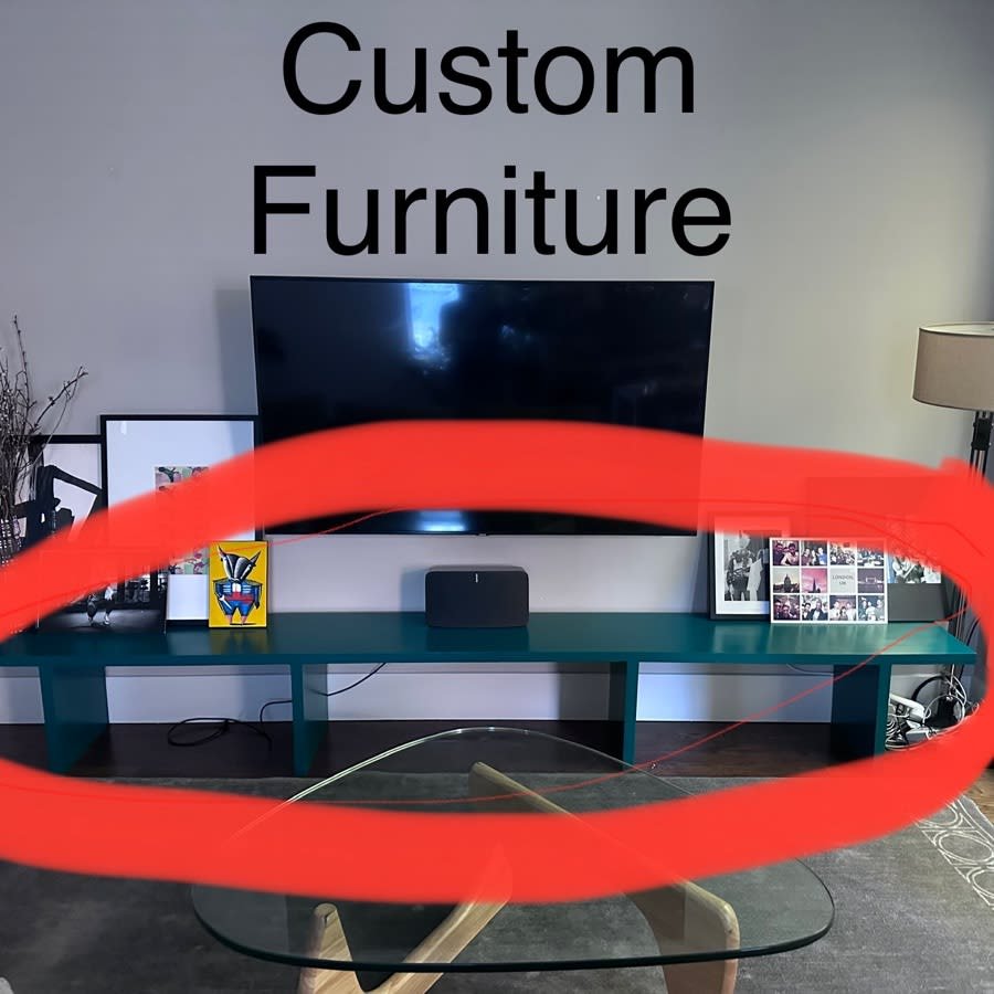 Custom Plywood Simple Design TV Console