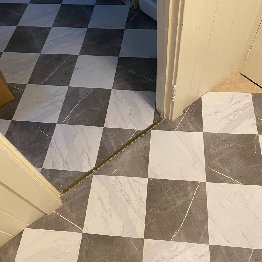 Linoleum Flooring Tile Install