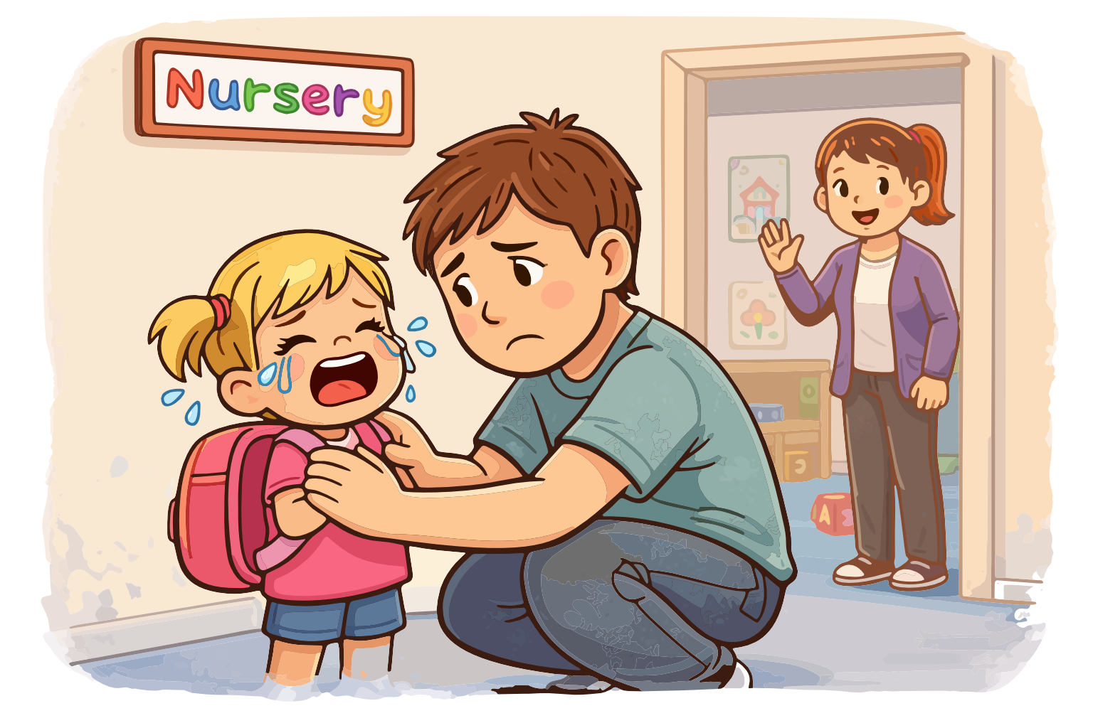 Nursery blues &amp; Drop-off guilt