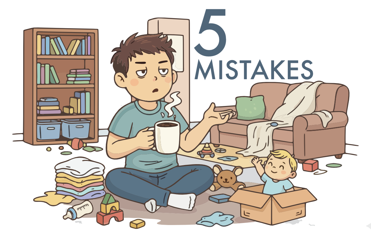 5 Mistakes New Stay-at-Home Parents Make and how to avoid them (from experience)