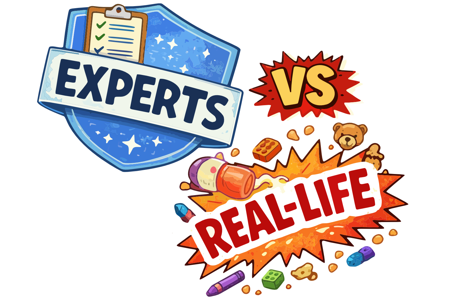 10 things Parenting Experts Say vs Real Life (Toddler edition)