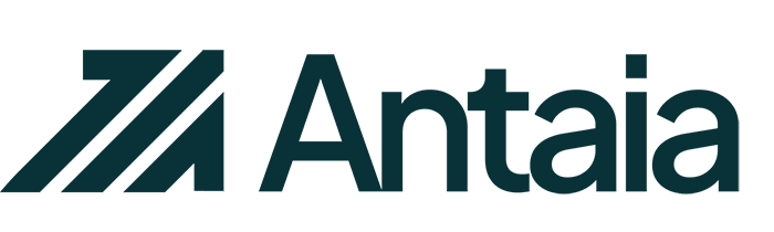 Antaia logo with stylized stripes and the company name.