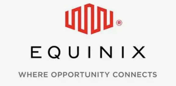 Equinix logo with the slogan 'Where Opportunity Connects' underneath.