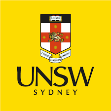 UNSW Sydney logo on a yellow background.