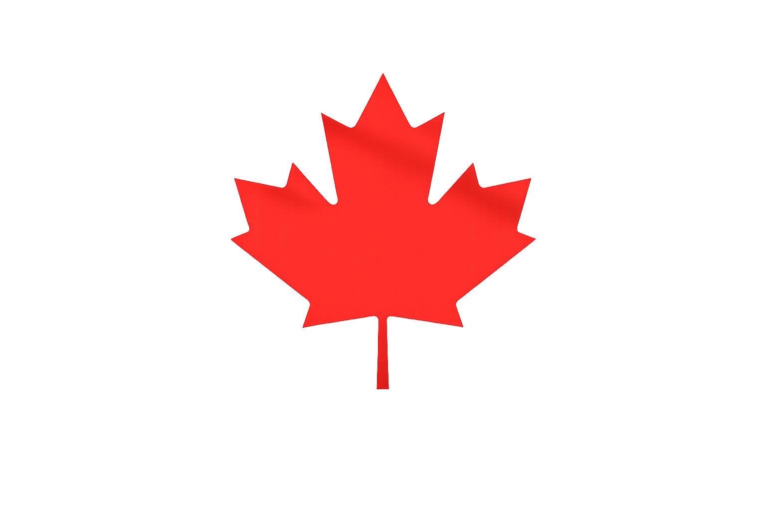 Red Canadian maple leaf on a black background.