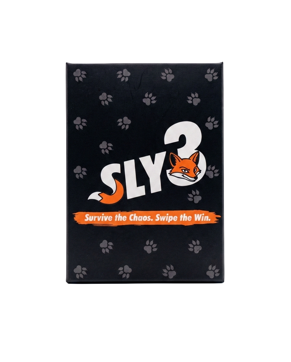 Sly3 Card Game Box - Survive the Chaos. Swipe the Win.