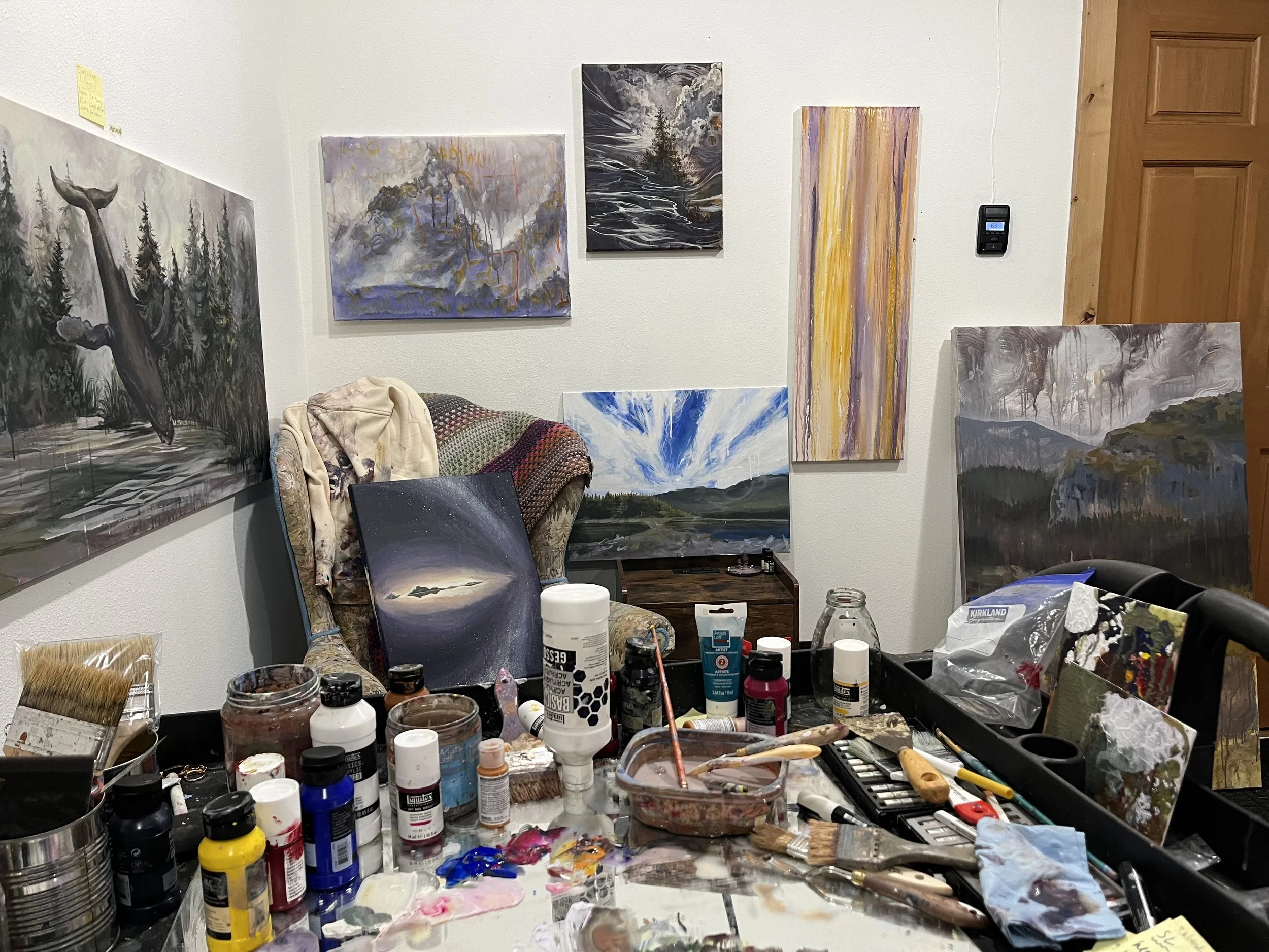 Art and Coffee - Originals Displayed in Brew Peddler Coffee Shop