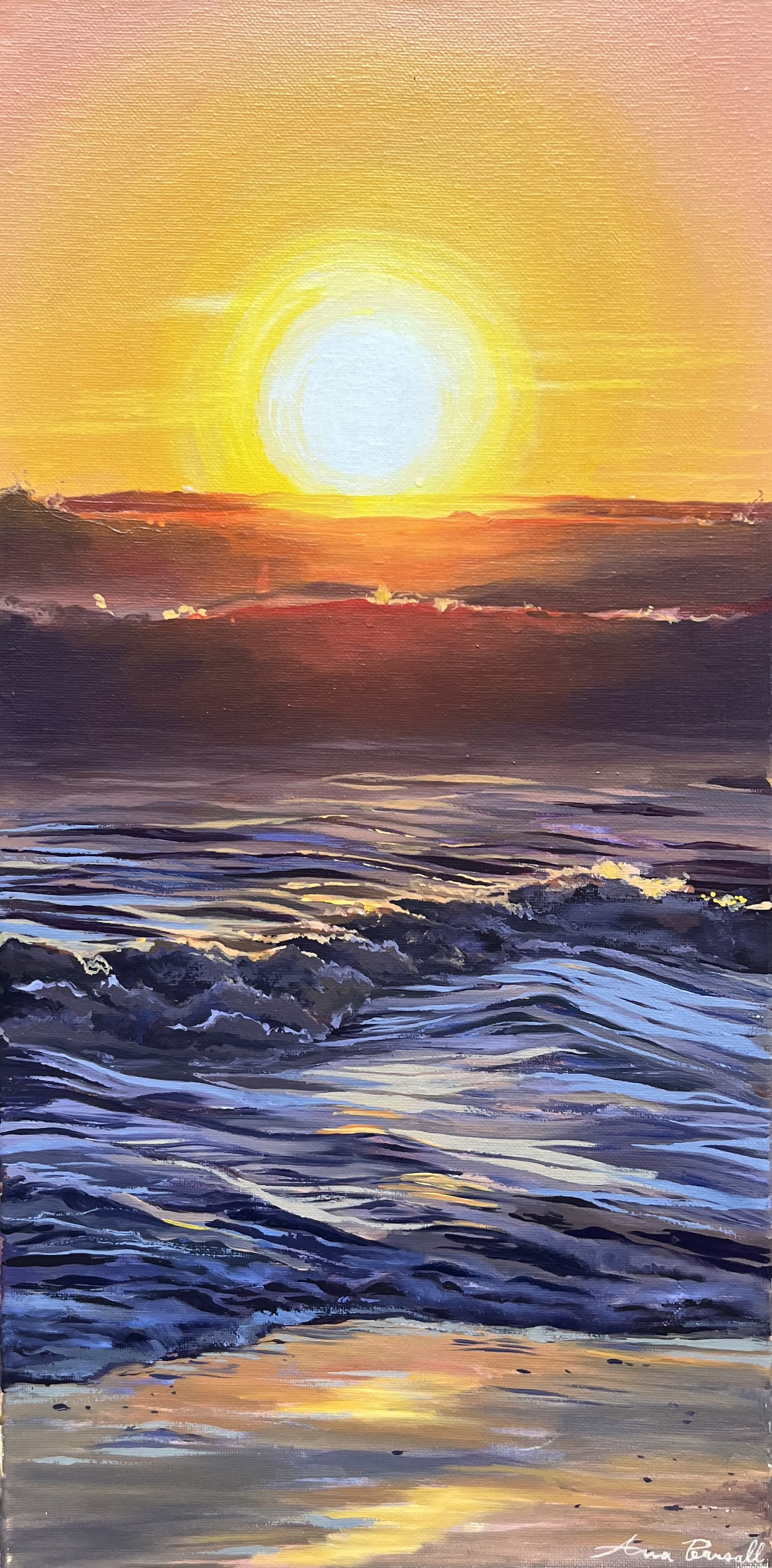 "Glowing Waves"
10 x 20 in Oil on Canvas