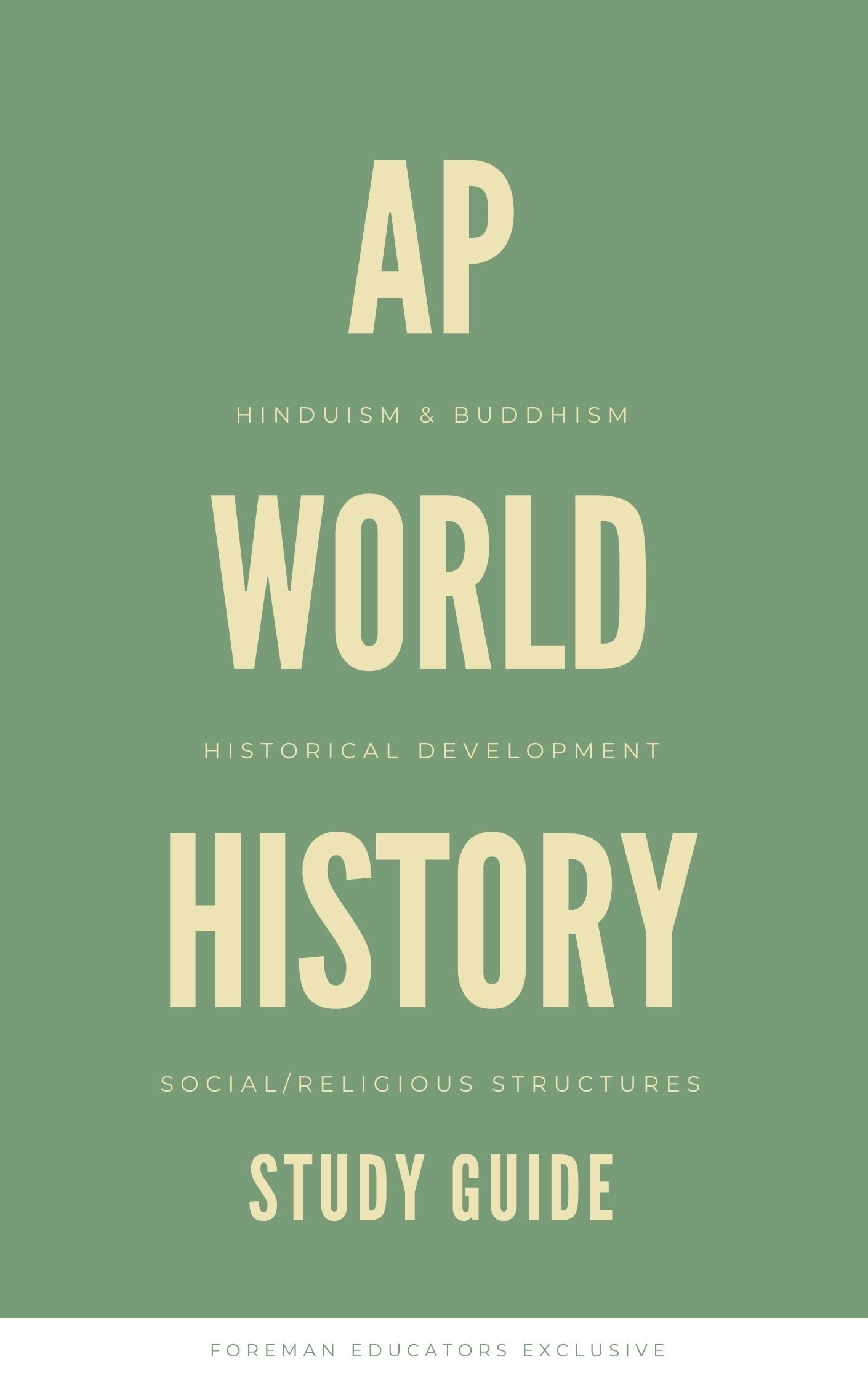 AP World History: Hinduism & Buddhism Study Guide
