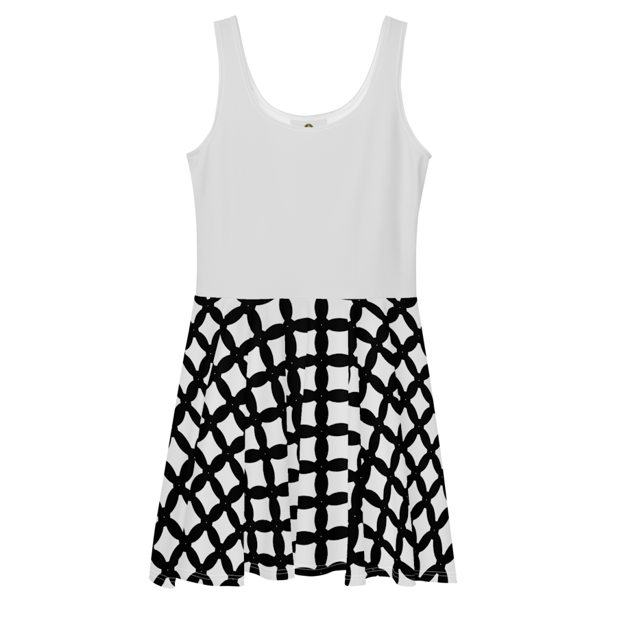 Women's Artist Skater Dress  (Light Gray)