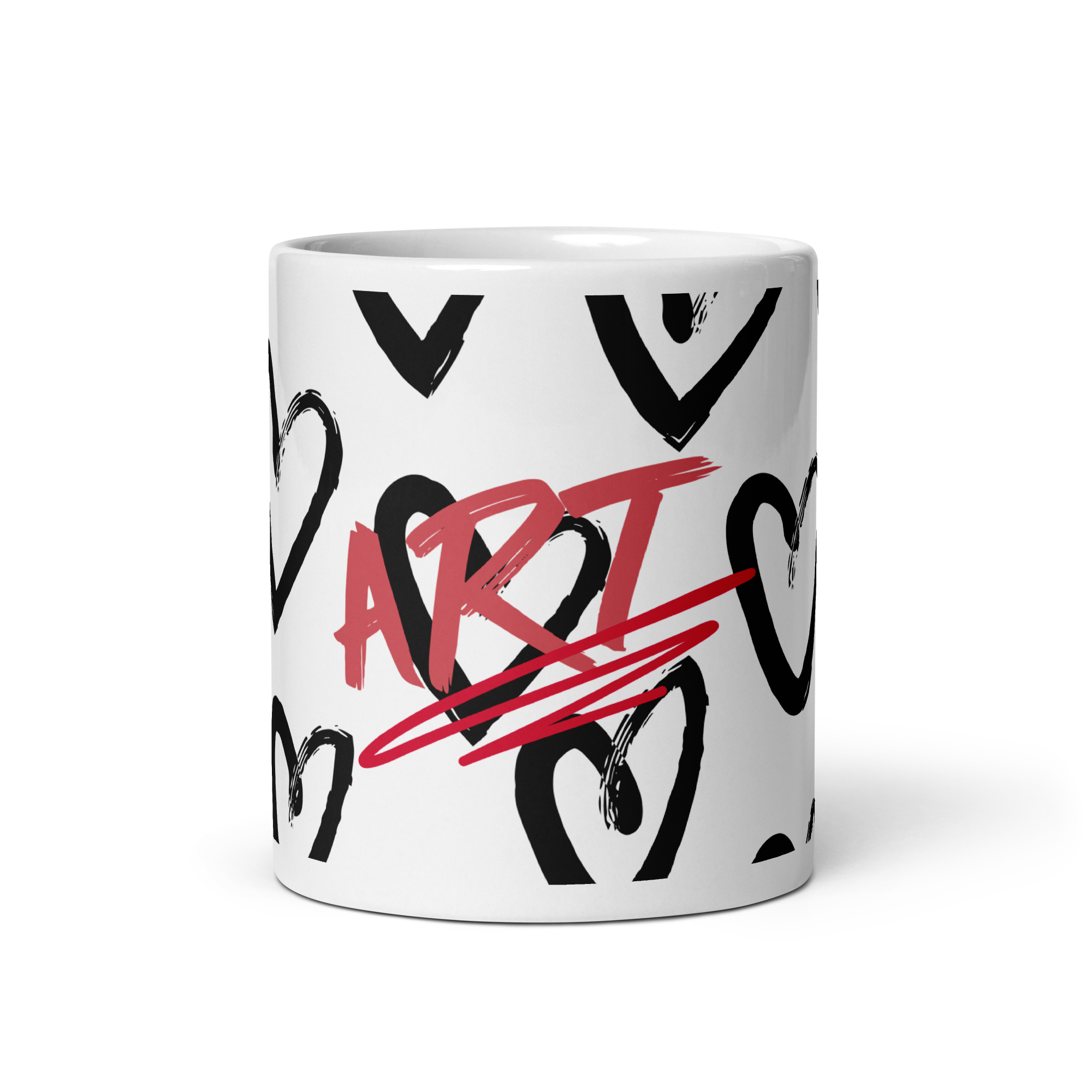 Art  glossy mug (White)
