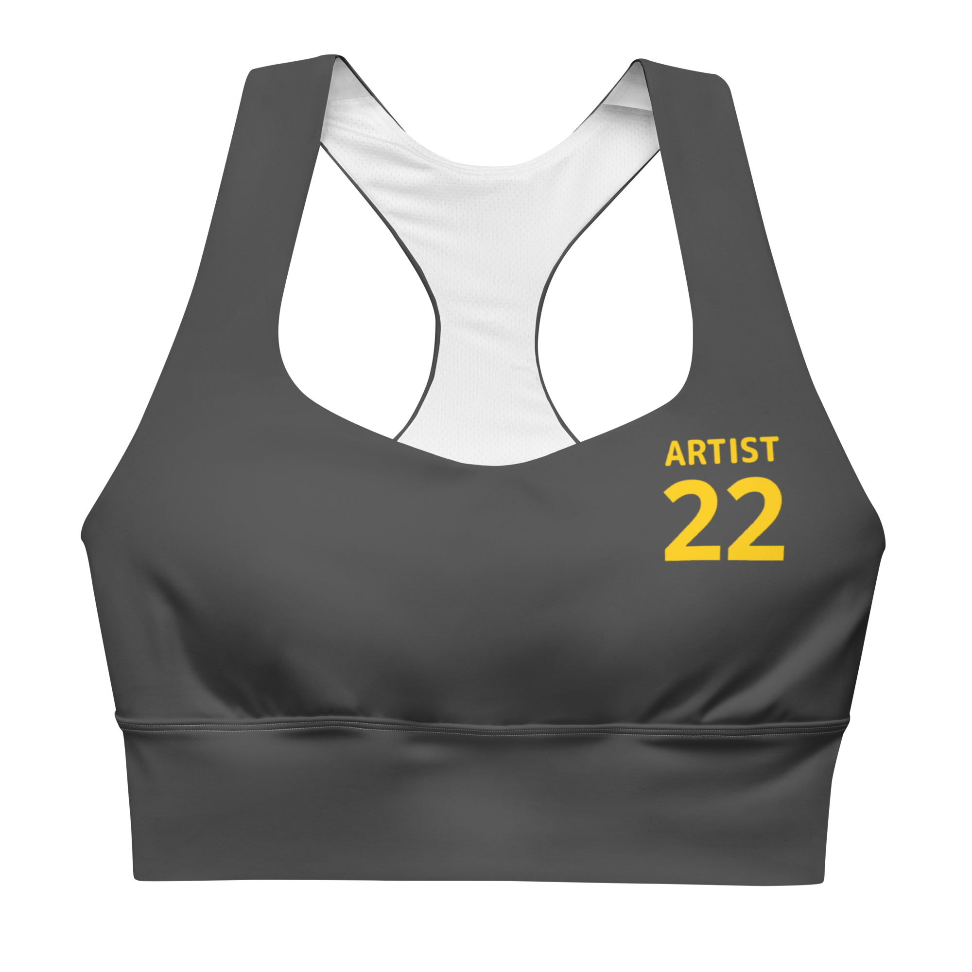 Women's Artist 22 Longline sports bra (Grey)