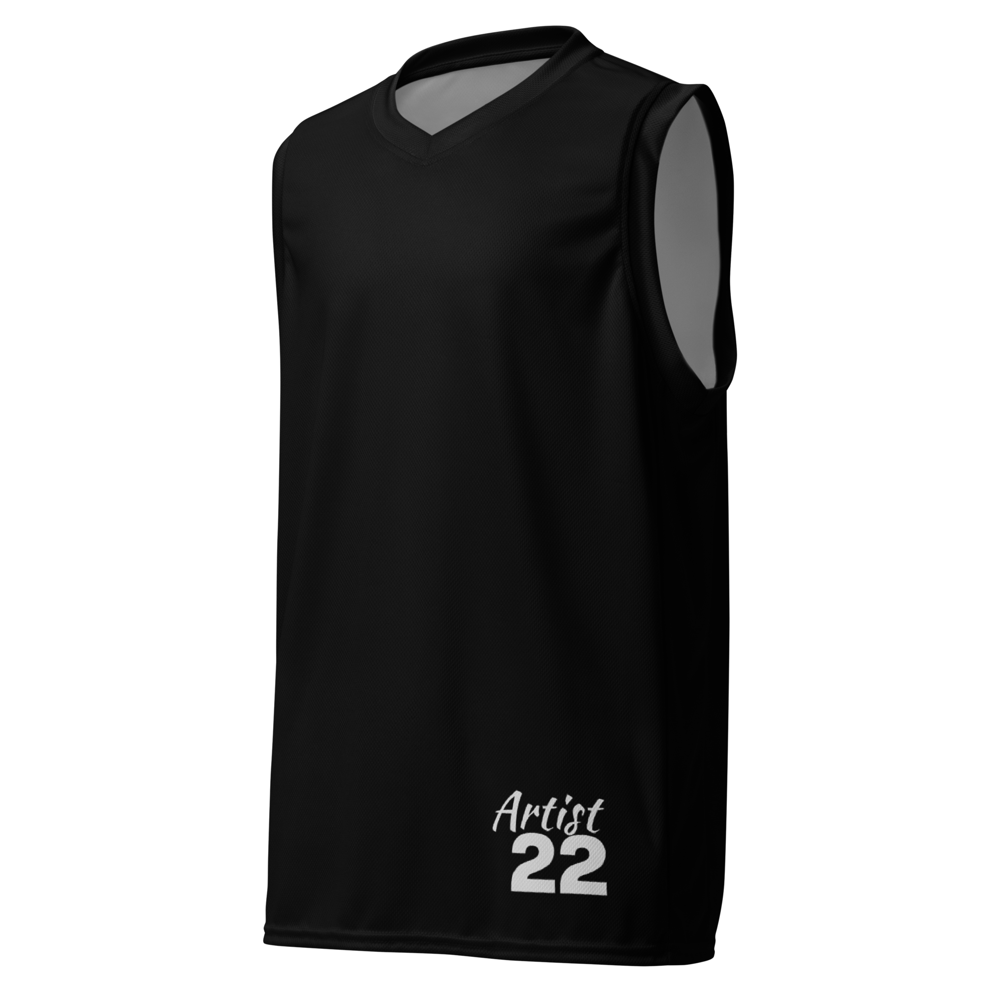 Artist unisex recycled polyester fabric  basketball jersey