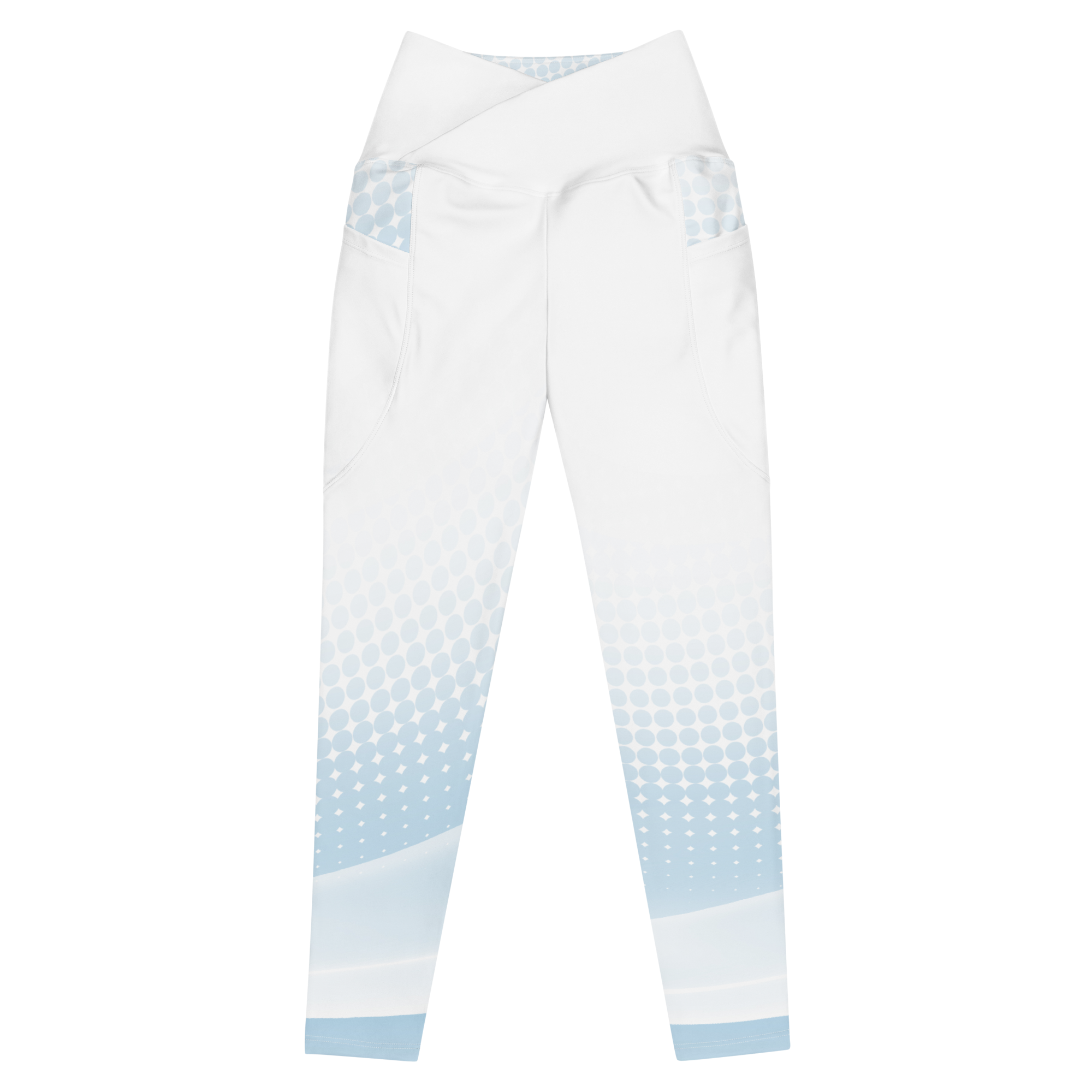 Women's  Pattern Art crossover leggings with pockets
