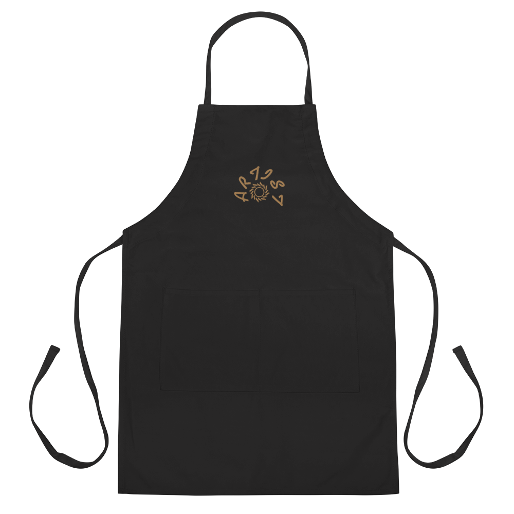 Embroidered Artist  Apron
