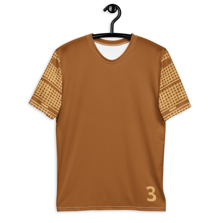 Men's Pattern Art T-Shirt  (Gold)