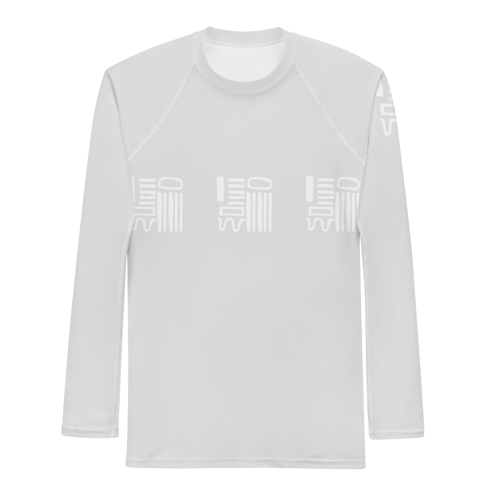 Men's Pattern Art Rash Guard (Gray)