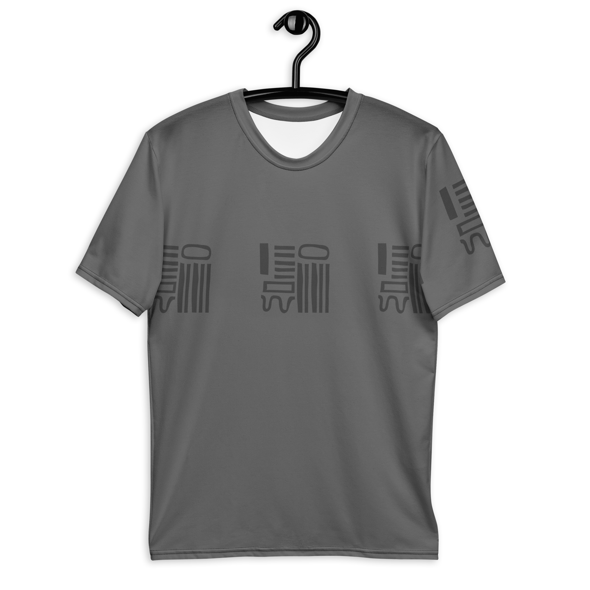 Men's Pattern Art T-Shirt  (Gray)