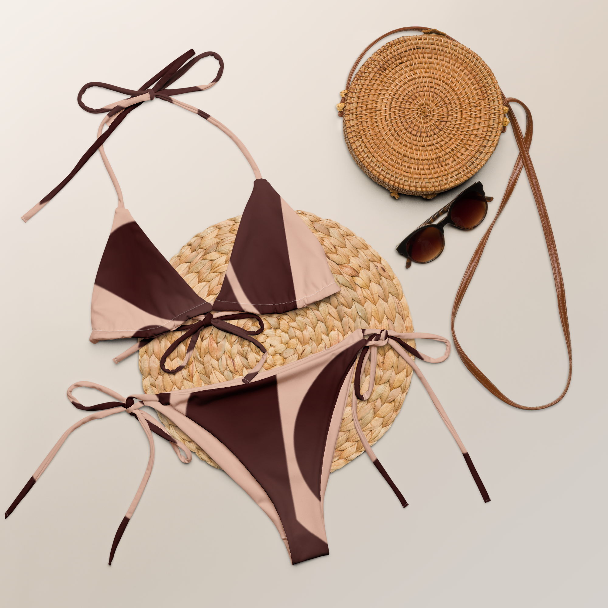 Women's Pattern Art recycled String Bikini