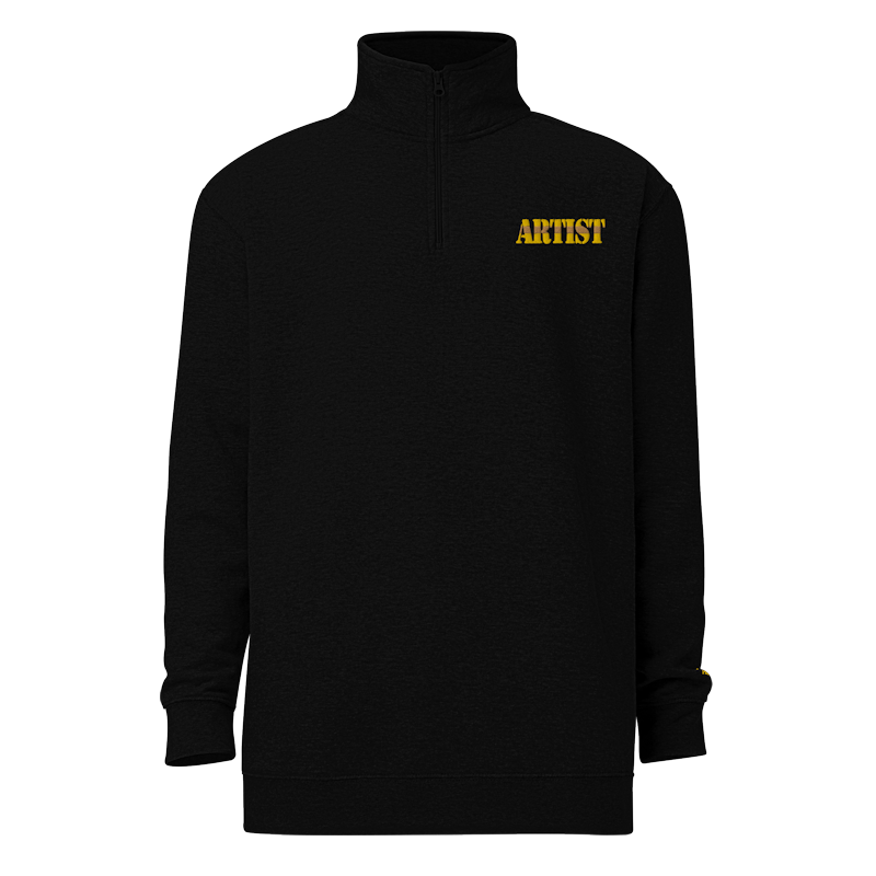 Unisex Artist fleece pullover (Black)
