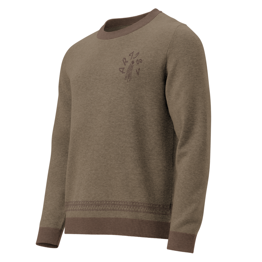 Unisex Artist knitted crew neck sweater